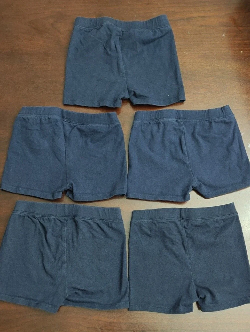 GAP Baby Navy Kids Cotton Stretch Cartwheel Shorts - Set of 5 Sz 6 Years